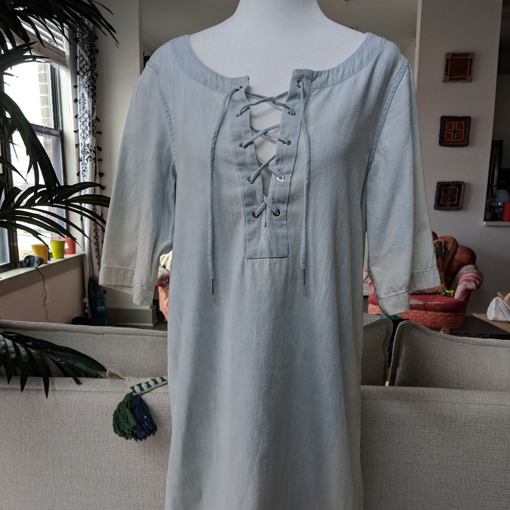 Rag & Bone Lightwash Denim Casual Dress